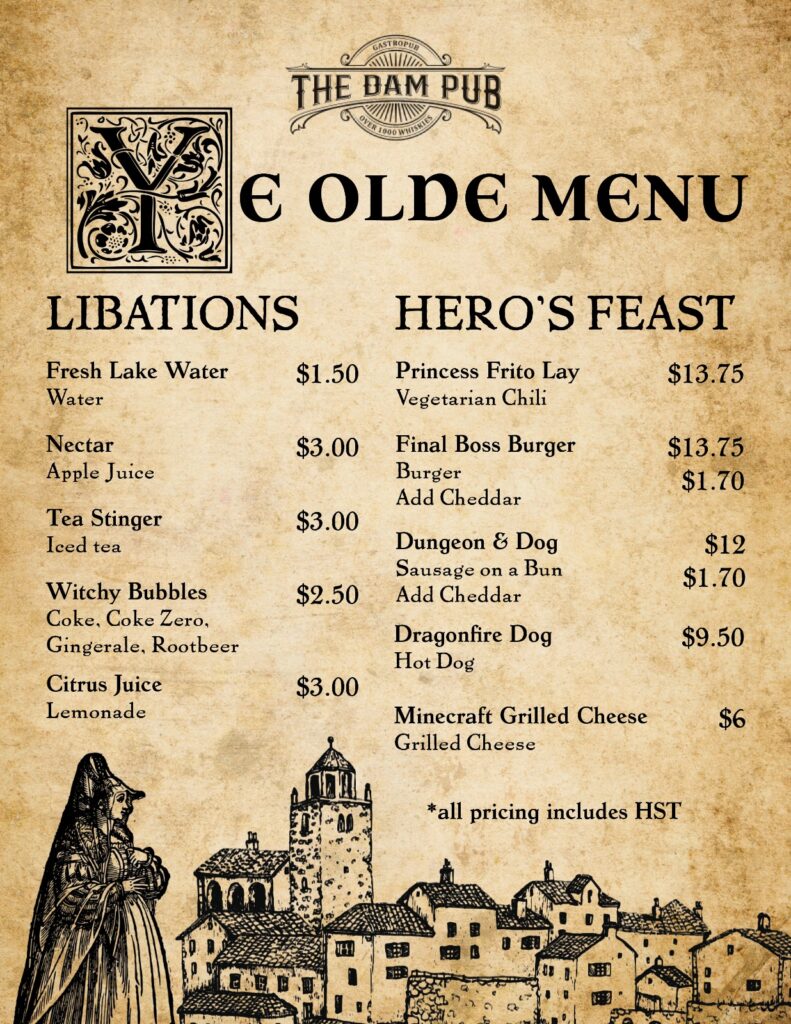 The Dam Pub Joins Georgian Bay FanCon With Delicious Eats!